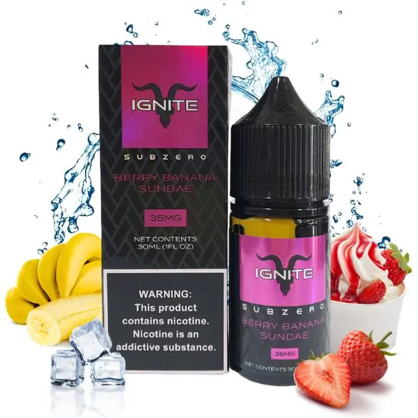 Ignite Salt - Berry Banana Sundae - 30 Ml