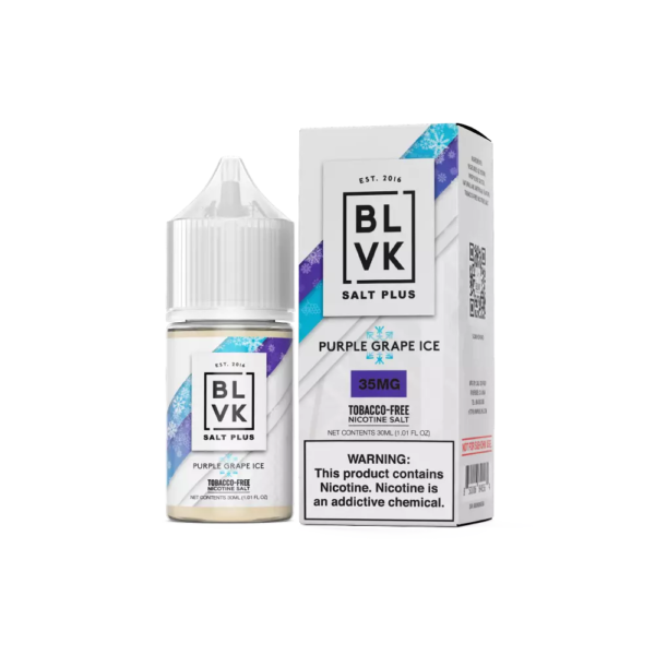 Blvk Plus Salt - Purple Grape Ice - 30 Ml