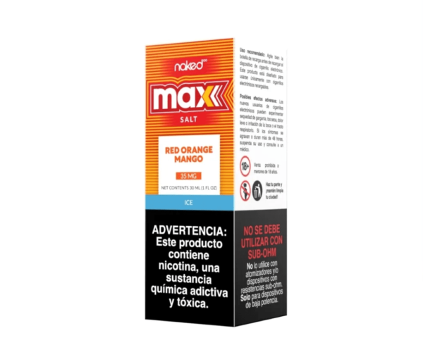 Naked 100 Max Salt - Red Orange Mango - 30 Ml