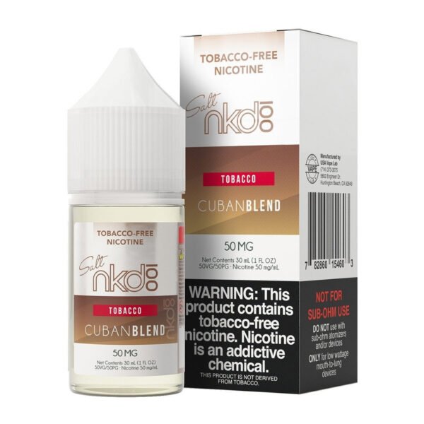 Naked 100 Salt - Cuban Blend - 30 Ml